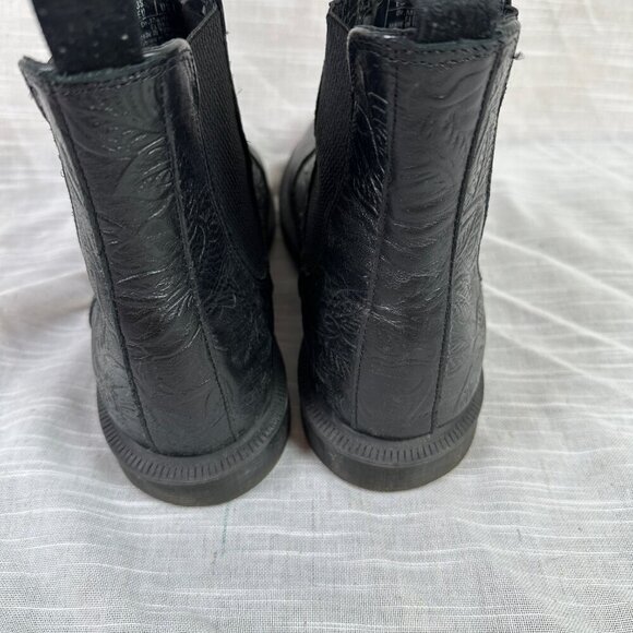 Dr. Martens Black Embossed Ankle Boots - Picture 5 of 8